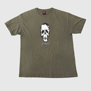 Vintage Zero Skull Graphic T-shirt Size Large